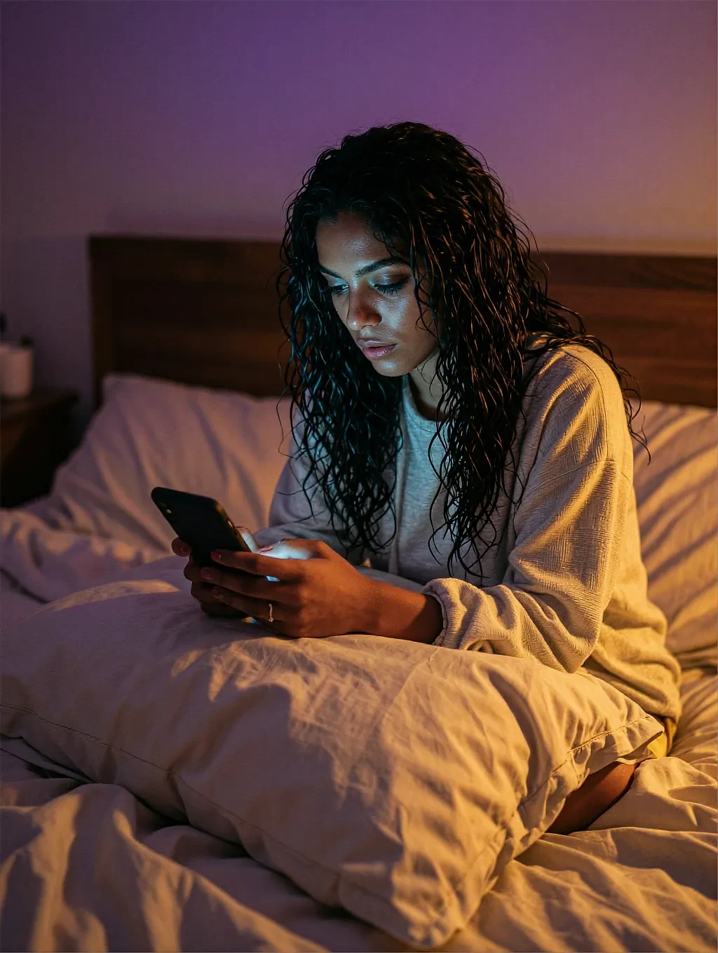 Fictional AI character featured on the first landing page, seated by a window – deedfbb5